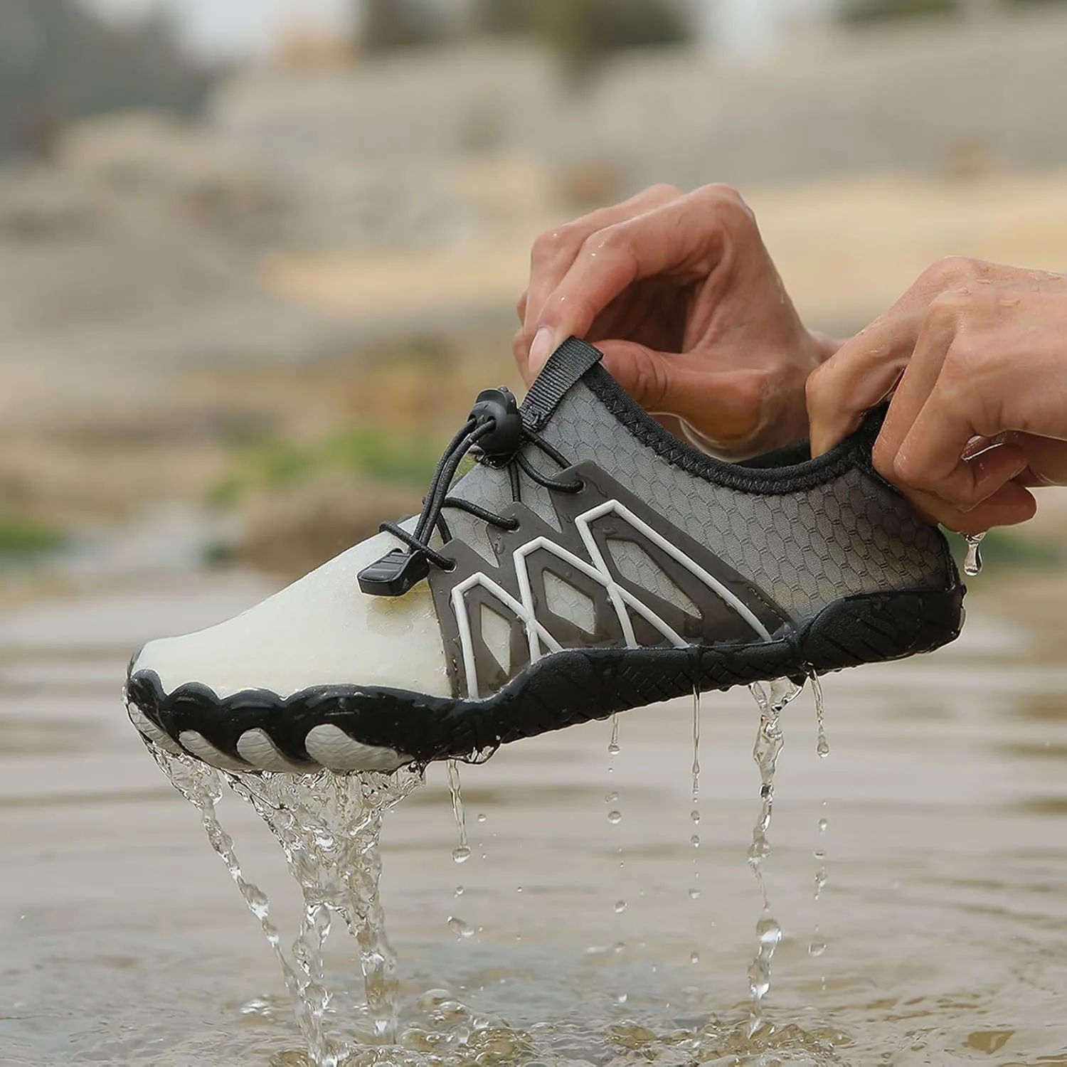 Hiking Footwear Barefoot Womens Mens, Grounded Barefoot Shoes, Hike Barefoot Shoes, Pro Barefoot Shoes with Wide Toe Box, Healthy & Non-Slip Barefoot Shoes, Quick Dry Zero Drop Trail Running Shoes