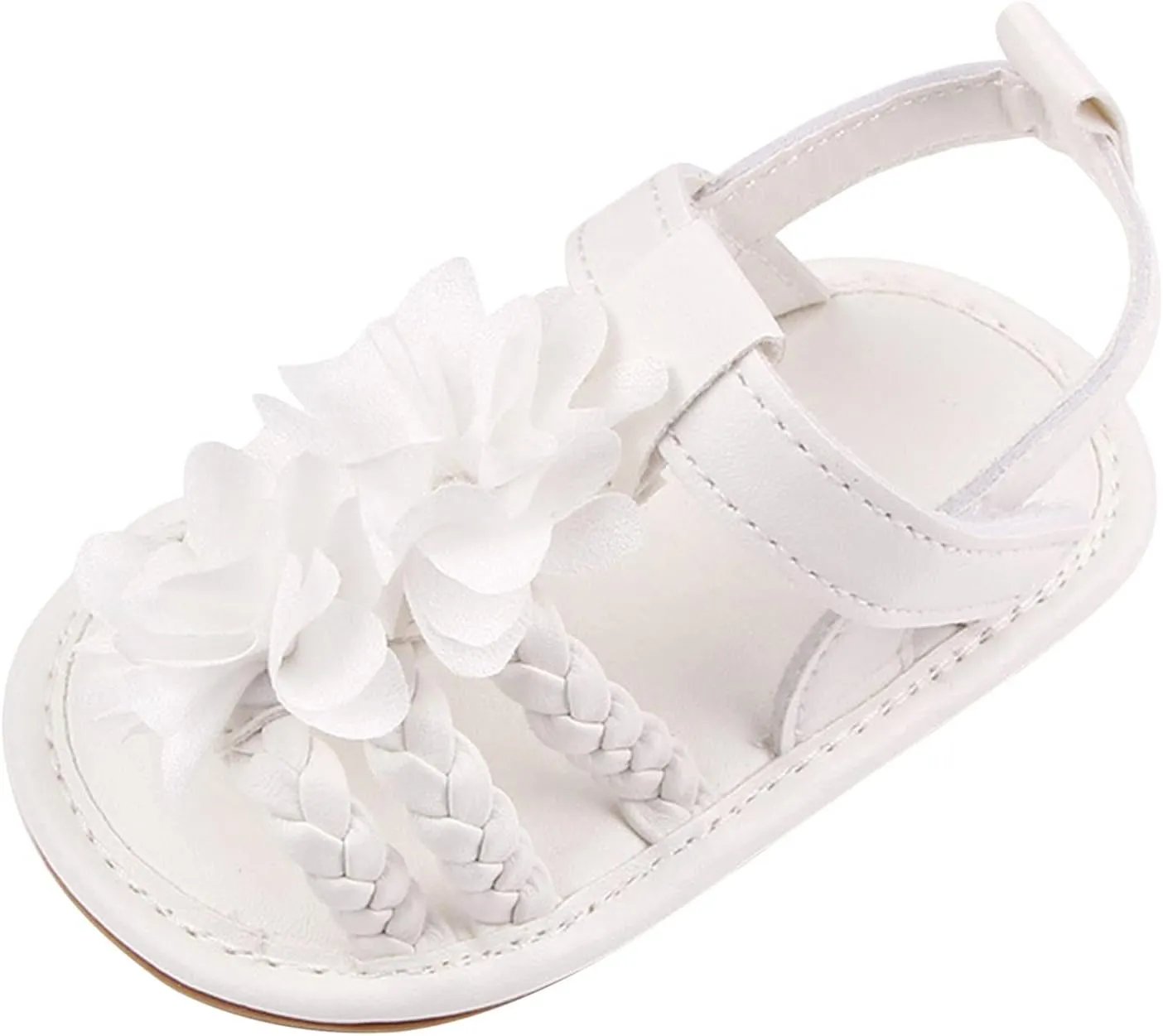Infant Baby Girls Cute Sweet Sandals Summer Soft Sole Anti-Slip First Walking Shoes Toddler 2025 Trendy Dress Shoes