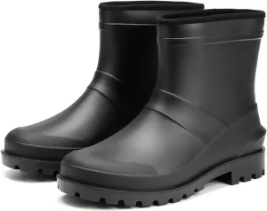 jessie Rain Boots for Men Mud Boot Short Ankle Boots PVC Waterproof Rubber Boots Mud Boot Short Boots