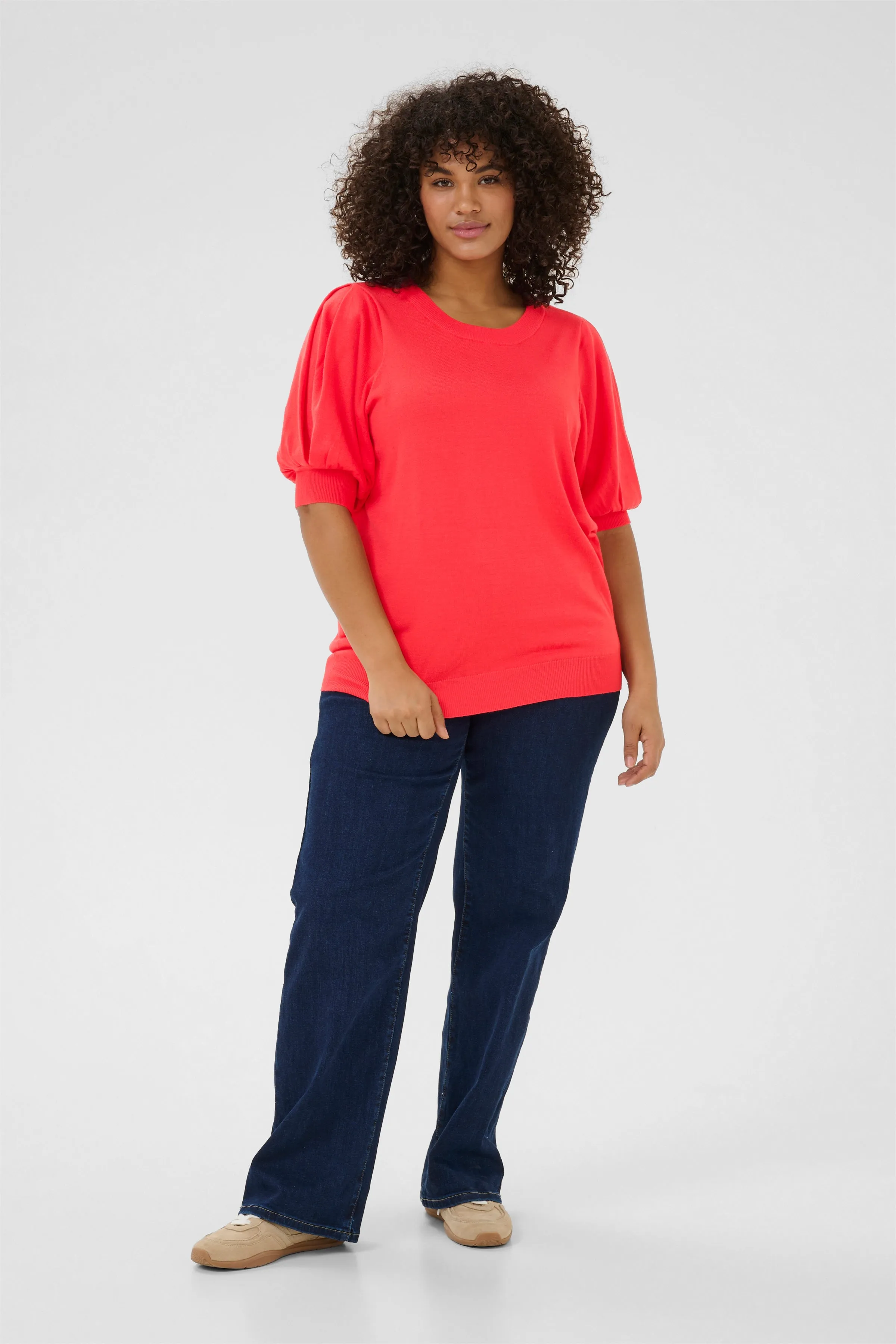 Kaffe Curve Loni Knit in Coral