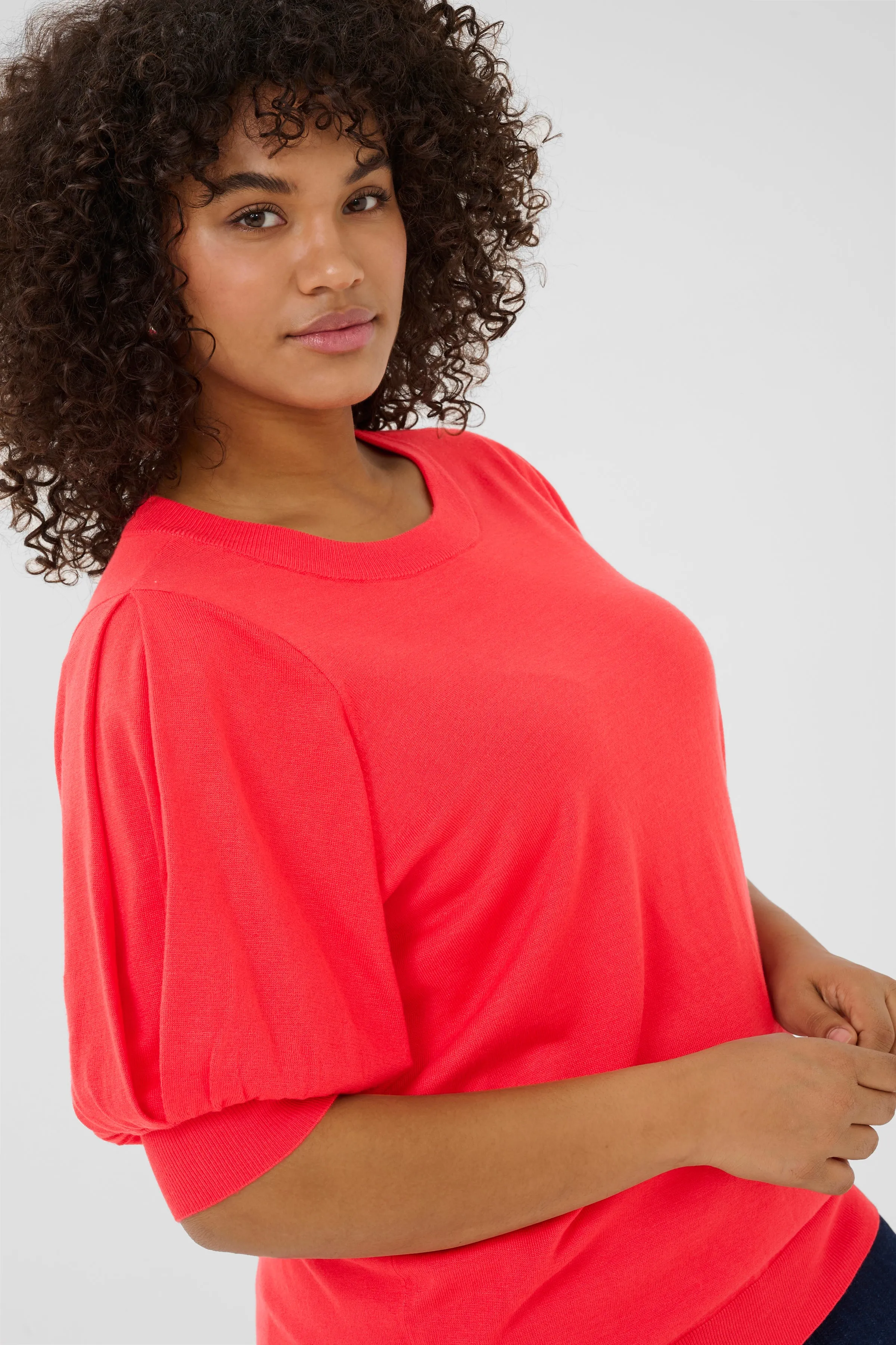 Kaffe Curve Loni Knit in Coral