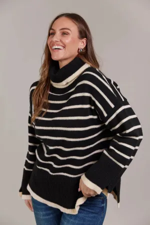 Katana Roll Neck Knit Black