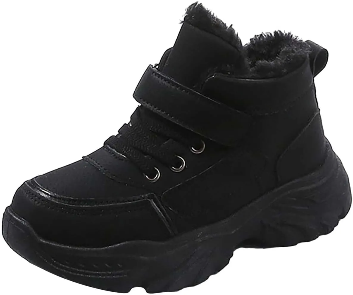 Kids Hiking Boots Toddler Girls Boys Hiking Shoes Water-Resistant Anti-Collision Non-Slip Athletic Outdoor Boots