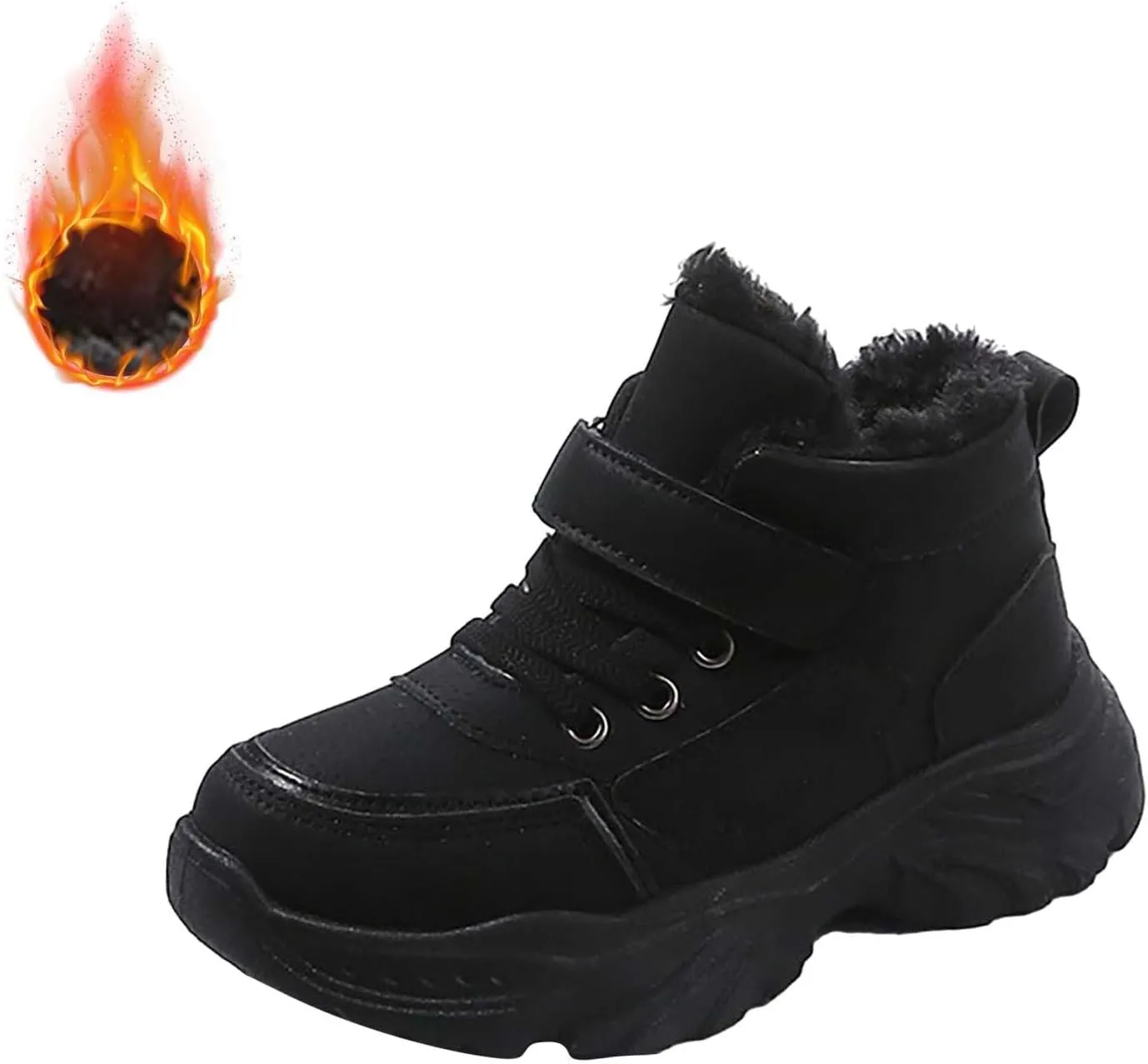 Kids Hiking Boots Toddler Girls Boys Hiking Shoes Water-Resistant Anti-Collision Non-Slip Athletic Outdoor Boots