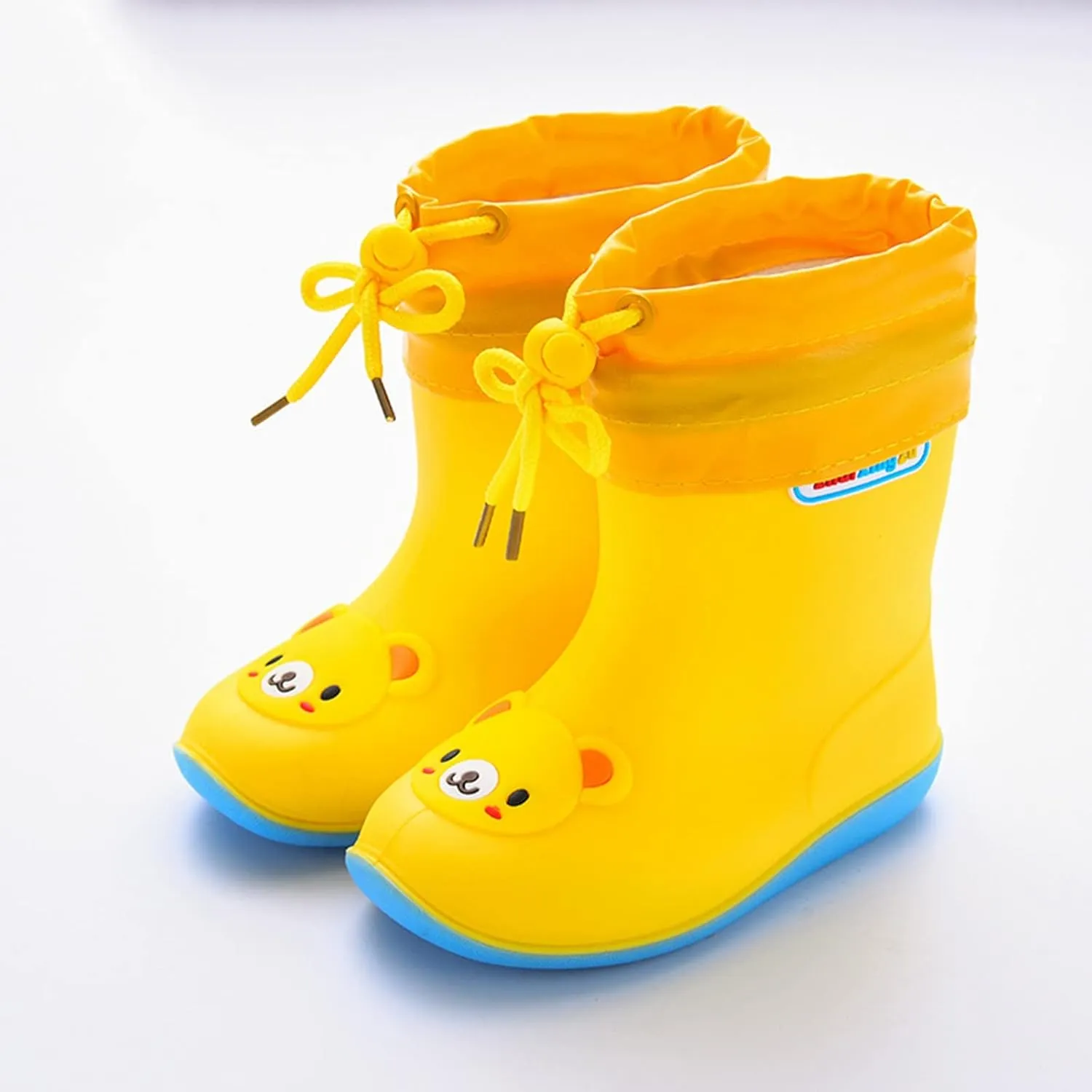 Kids Rain Boots Boys Girls Lightweight Boots Waterproof Easy-on Outdoor Playing Rain Boot Unisex-Child