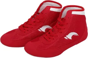 Kids Wrestling Shoes Boys Girls Boxing Shoes High Top Wrestling Training Shoes School Outdoor Fitness Sneakers