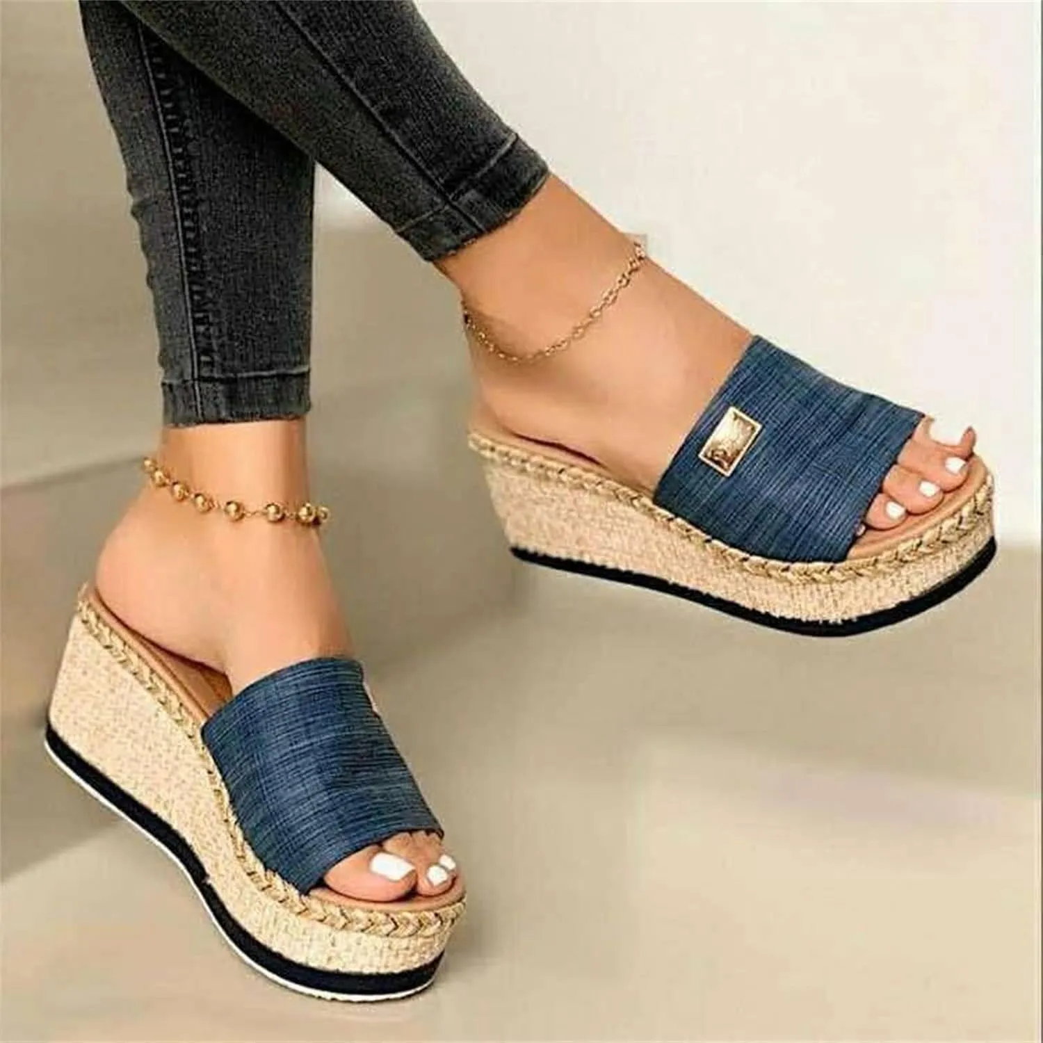 Ladmiple Sandals for Women Dressy Summer,Womens 2023 Cute Bow Knot Beach Comfy Flip Flops Casual Platform Shoes Sandals