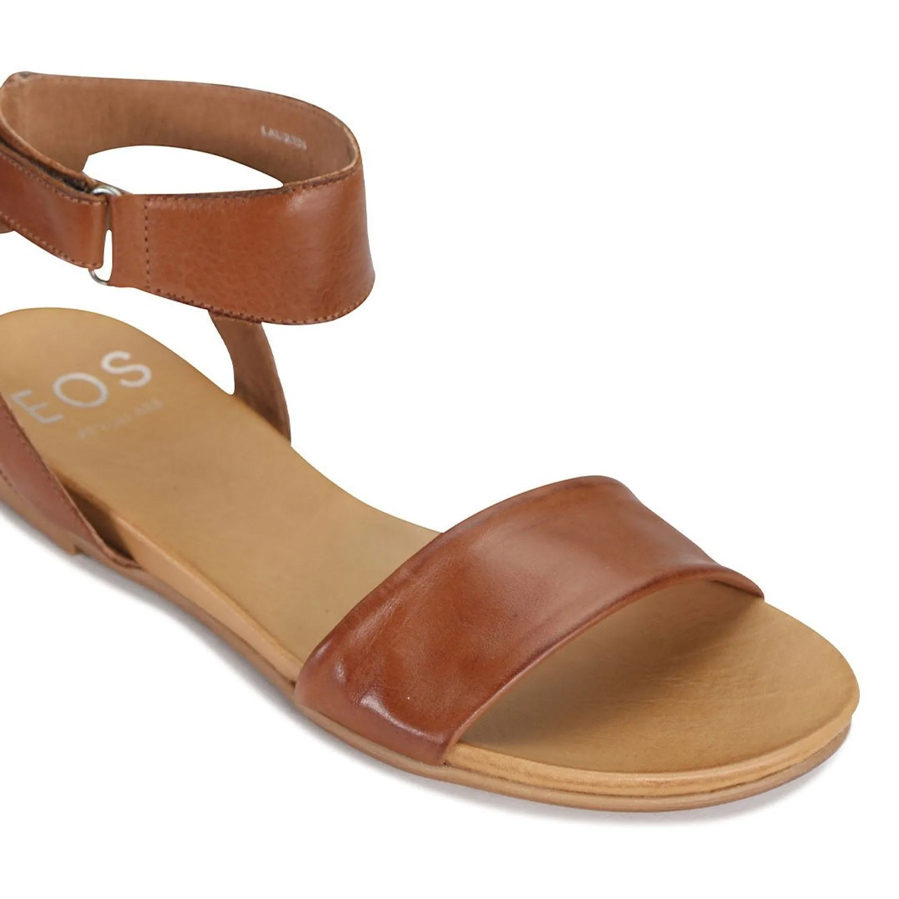 LAUREN ANKLE STRAP SANDALS LEATHER