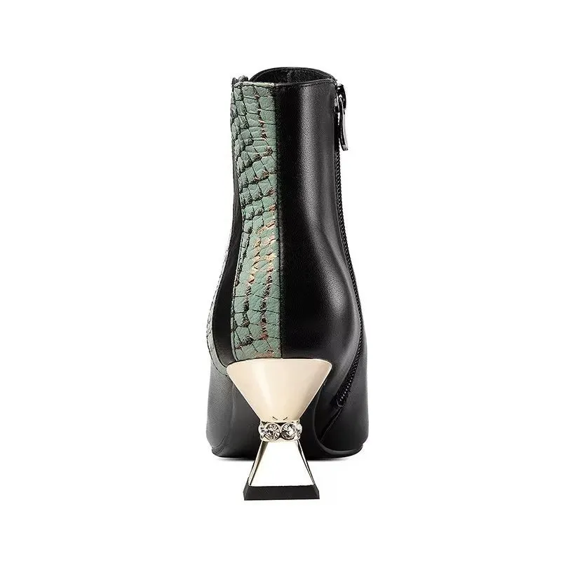LavishLux Chic Pointed Toe High Heeled Boots