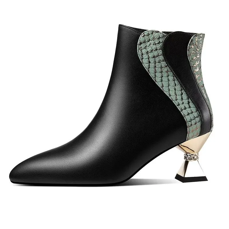 LavishLux Chic Pointed Toe High Heeled Boots