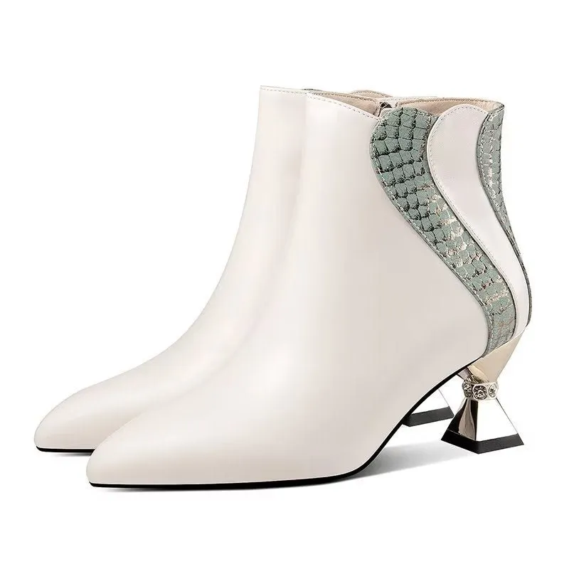 LavishLux Chic Pointed Toe High Heeled Boots