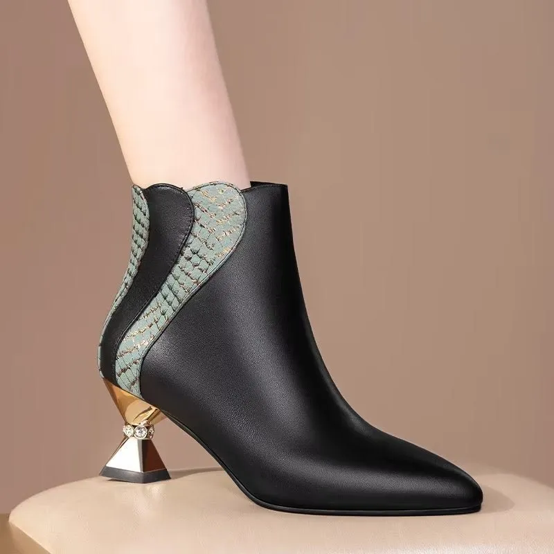 LavishLux Chic Pointed Toe High Heeled Boots