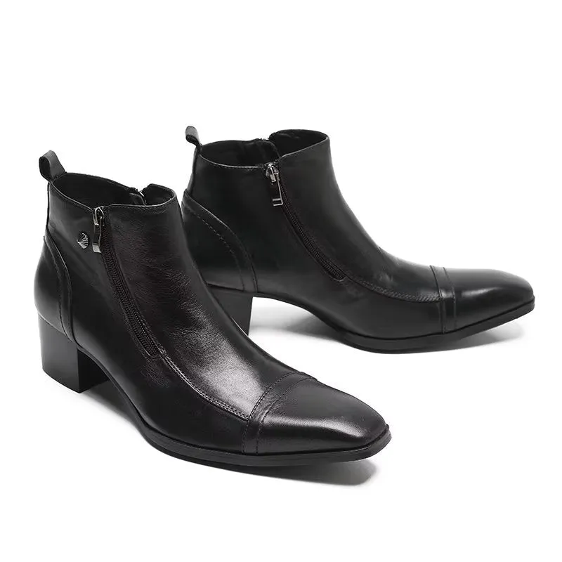 LeatherLux Classy Statement Dress Boots