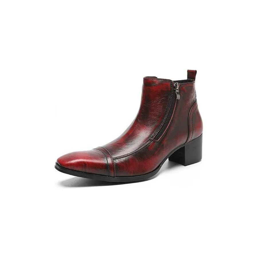 LeatherLux Classy Statement Dress Boots