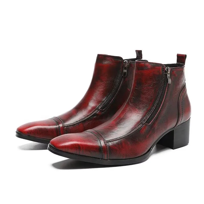 LeatherLux Classy Statement Dress Boots
