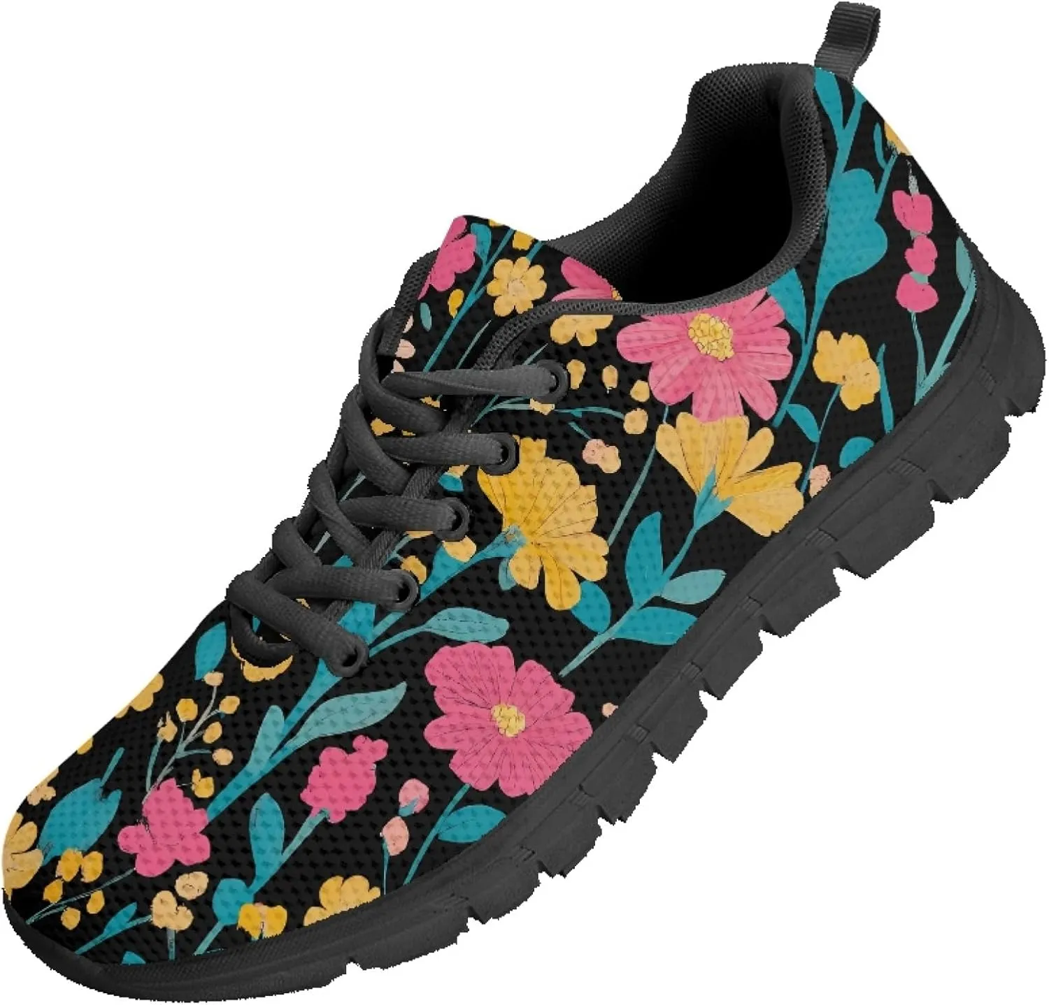 Lightweight Sports Shoes Adults Teens Trainer Running Travel Womens Sneaker Walking Low Heel Lace Up Sneakers