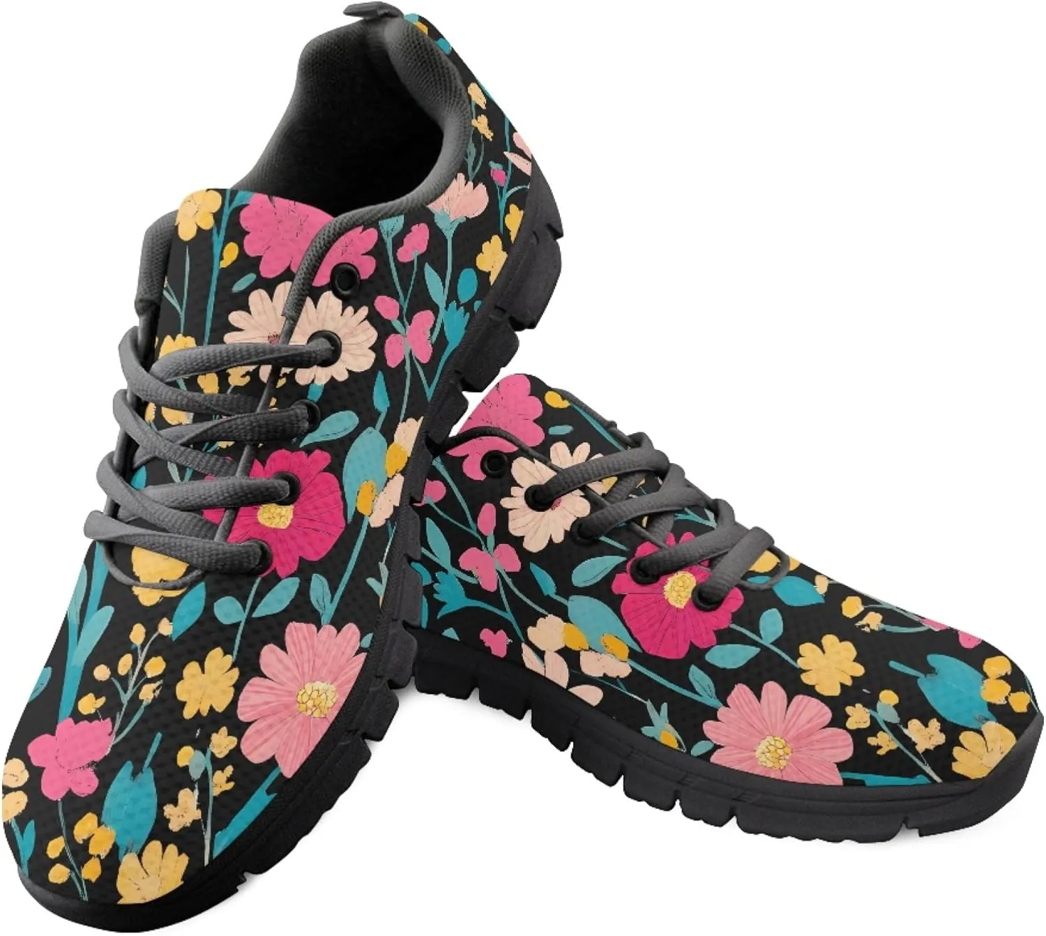 Lightweight Sports Shoes Adults Teens Trainer Running Travel Womens Sneaker Walking Low Heel Lace Up Sneakers