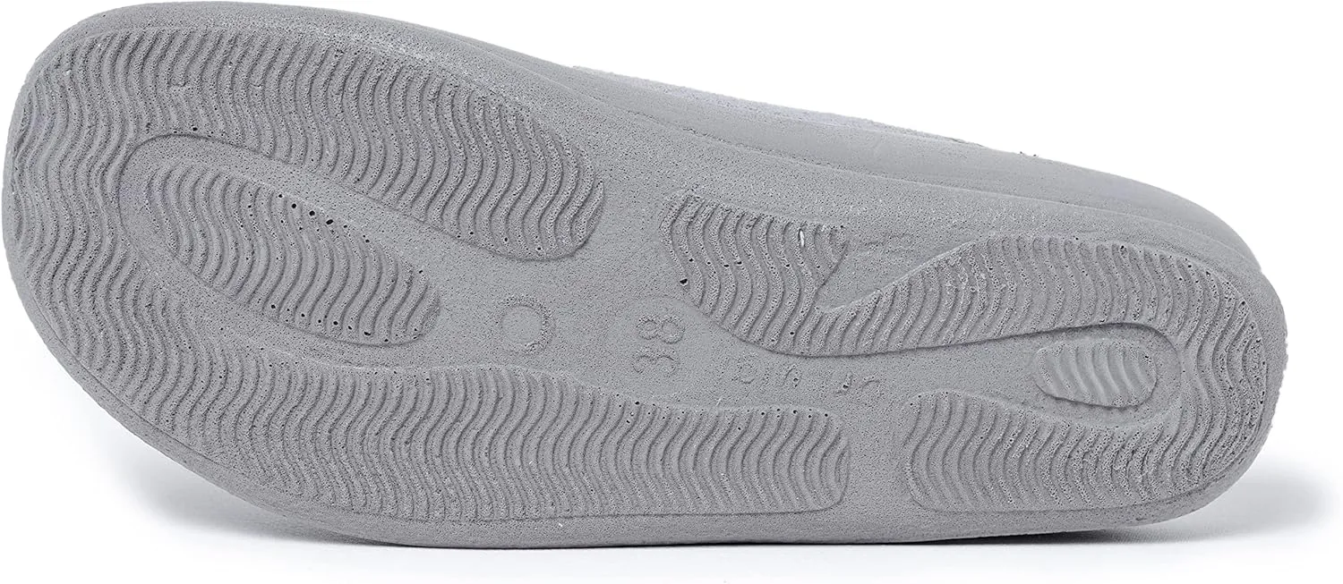 Medical Slippers for Men - Memory Foam Shoes Indoor Outdoor Italian Cotton - Made in EU - Relieves Pressure, Improves Peripheral Blood Circulation