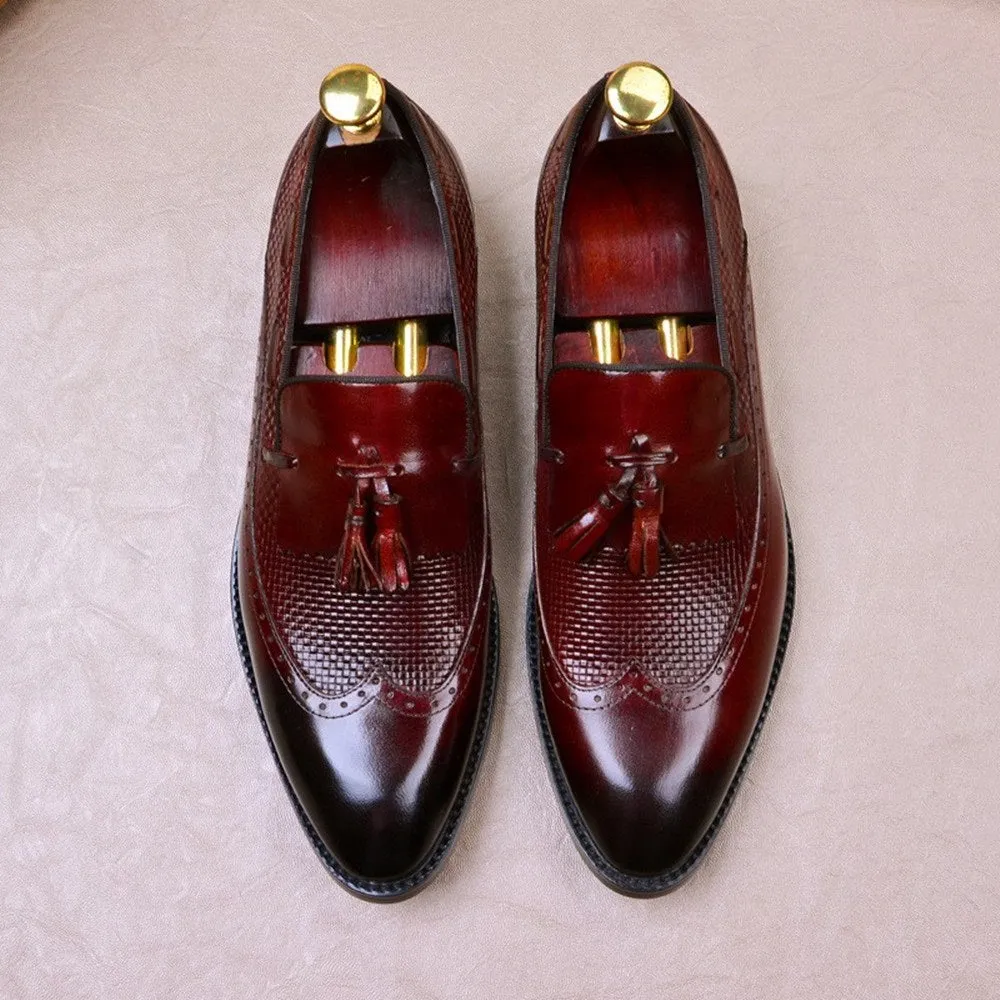 Men Tassel Boat Shoes Oxford