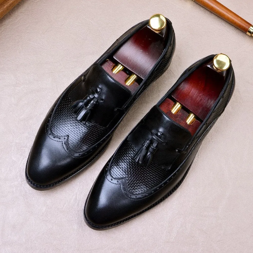Men Tassel Boat Shoes Oxford