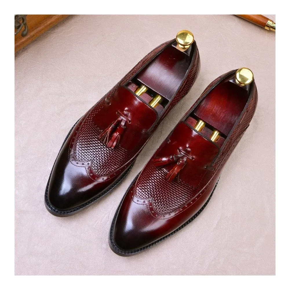 Men Tassel Boat Shoes Oxford