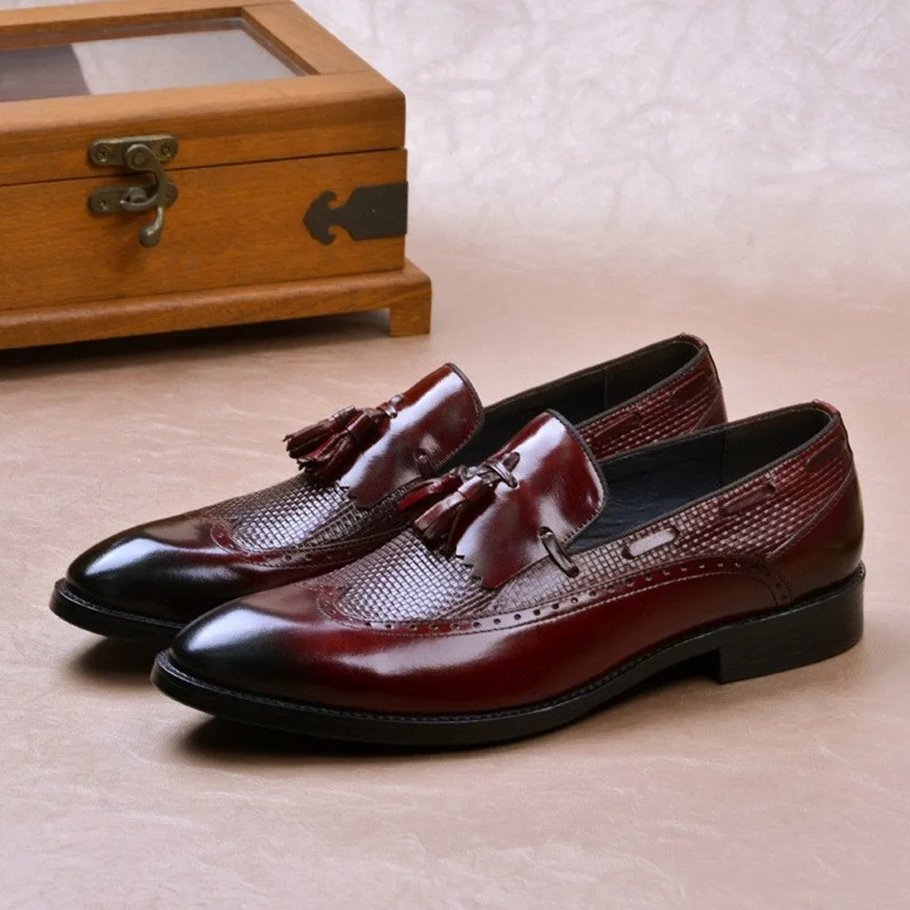 Men Tassel Boat Shoes Oxford