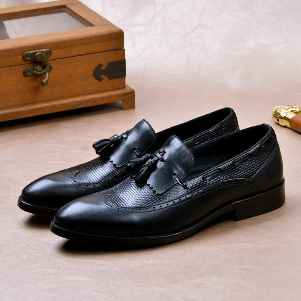 Men Tassel Boat Shoes Oxford