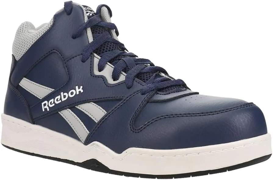 Men's Rb4133 Bb4500 Safety High Top Composite Toe Work Sneaker Navy and Grey Industrial & Construction Boot