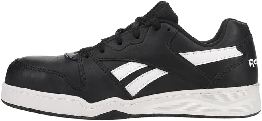 Men's Rb4162 Bb4500 Safety Composite Toe Low Cut Work Sneaker Black and White