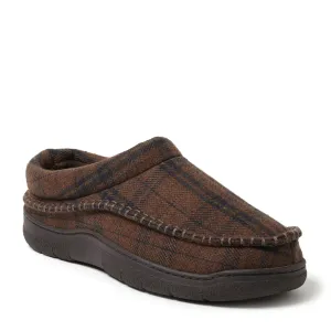 Men's Thompson Plaid Moccasin Toe Clog Slipper