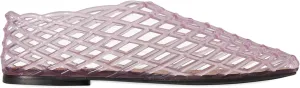 Mesh Ballet Flats with Closed Toe Comfortable Clear Adult Jelly Shoes for Casual Women