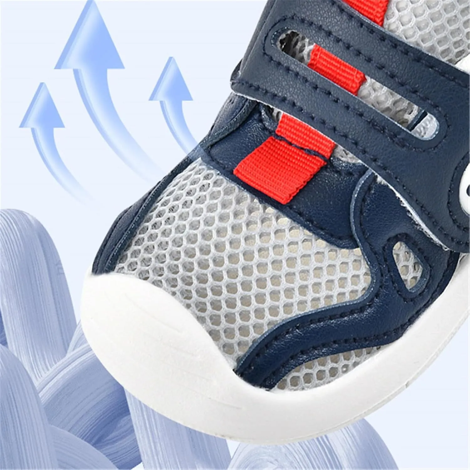 Newborns Toddler Baby Mesh Neck Walking Sandals 2025 Trendy Uk Boy Girls Sports Shoes Cute Non Slip Mesh Sandals