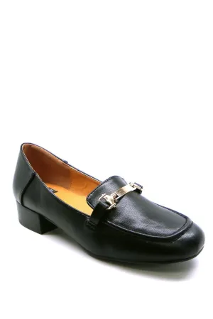 N.Y.L.A. Shoes LOCKER Women's Black Vegan Leather Loafer