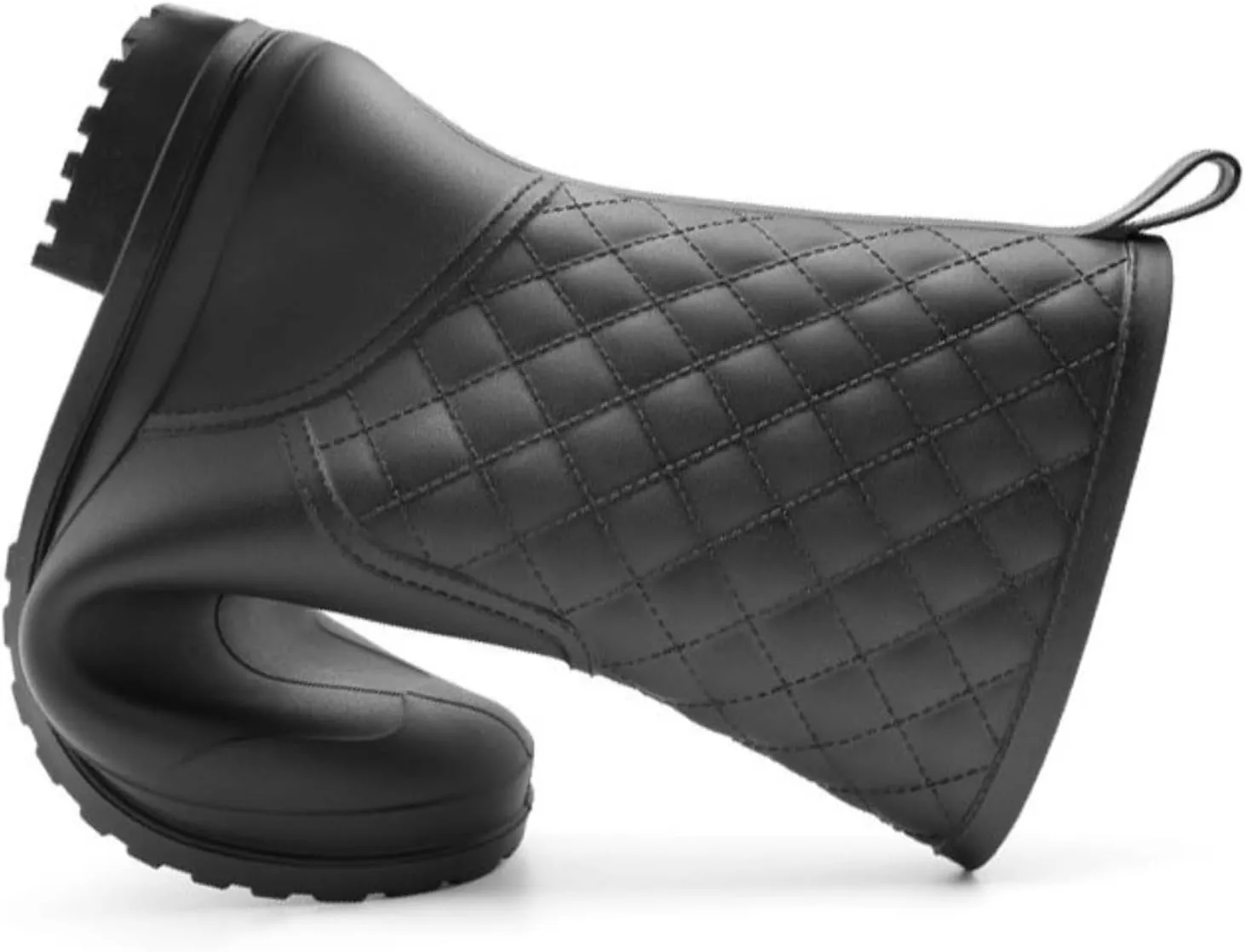 Outdoor Work Booties Women's Mid Tube Anti Slip Water Shoes Plastic Waterproof Outdoor Rain Boots Outdoor Gardening Work