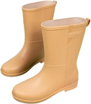 Outdoor Work Booties Women's Mid Tube Rain Boots Summer Non Slip Waterproof Outdoor Water Shoes Outdoor Gardening Work