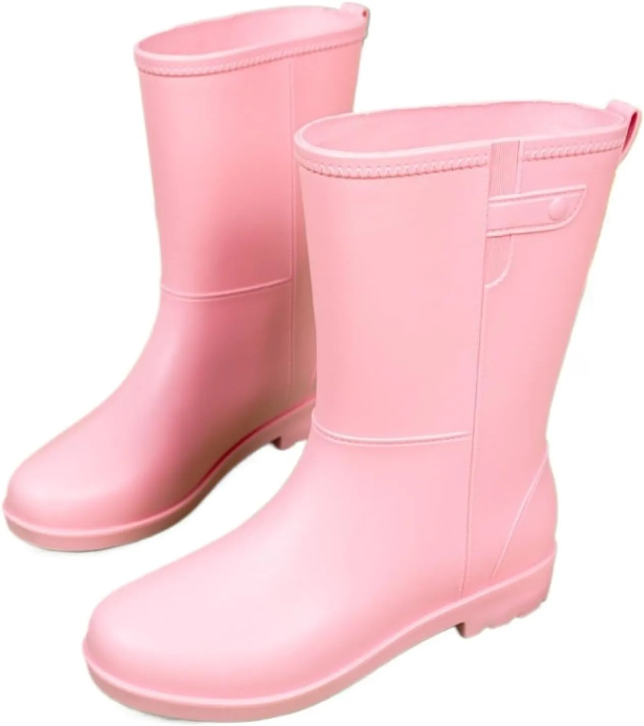 Outdoor Work Booties Women's Mid Tube Rain Boots Summer Non Slip Waterproof Outdoor Water Shoes Outdoor Gardening Work