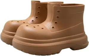 Outdoor Work Booties Women's Thick Soled Non Slip Waterproof Short Tube Rain Boots Outdoor Water Shoes Outdoor Gardening Work