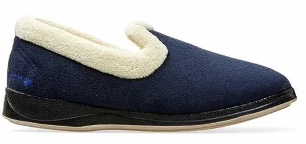 Padders Ladies Repose Navy Slippers 406/24