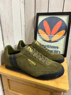 Patrick Rio Suede Trainers - Olive