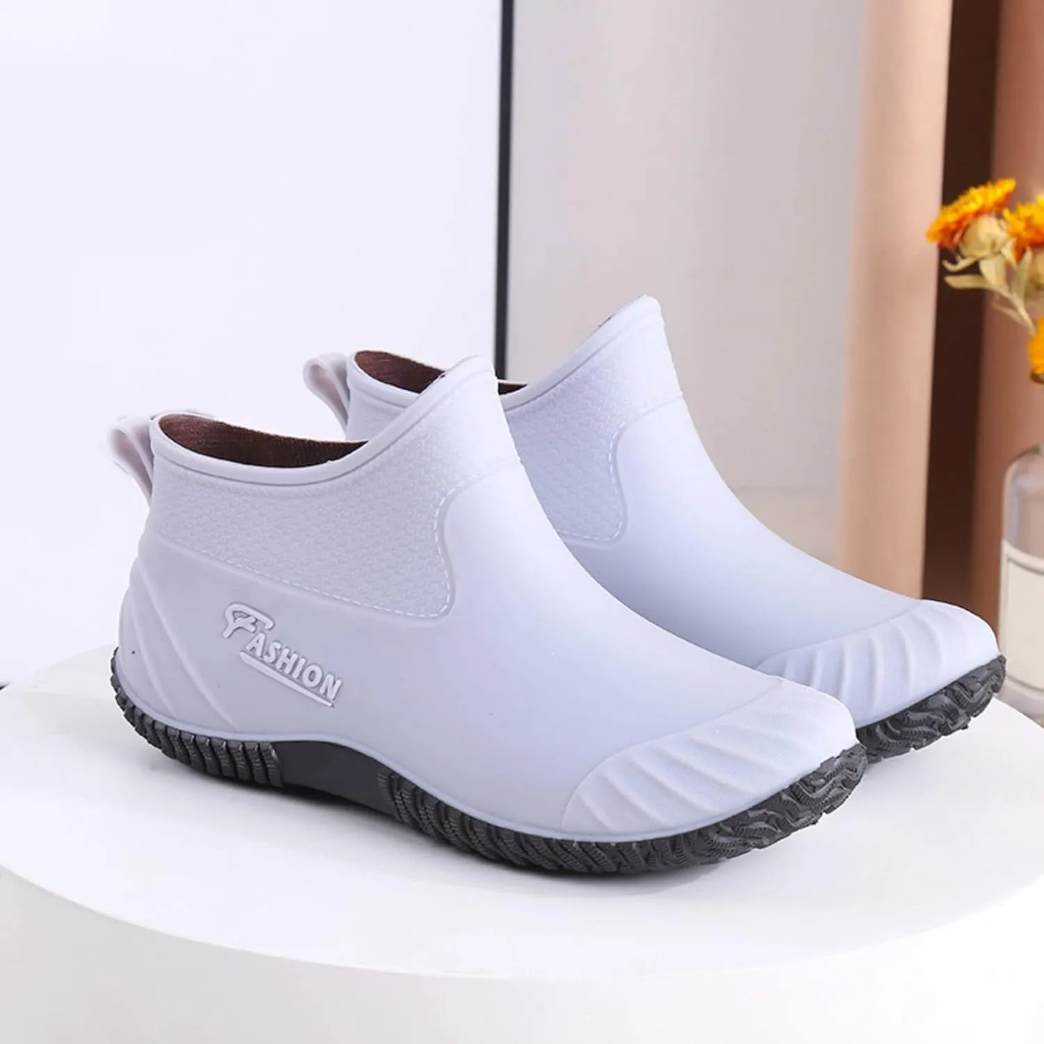 Rain Boots for Women insulated Waterproof Rubber Wellies Fashion Gardening Lightweight Warm Comfortable Wide Calf Boots Outdoor