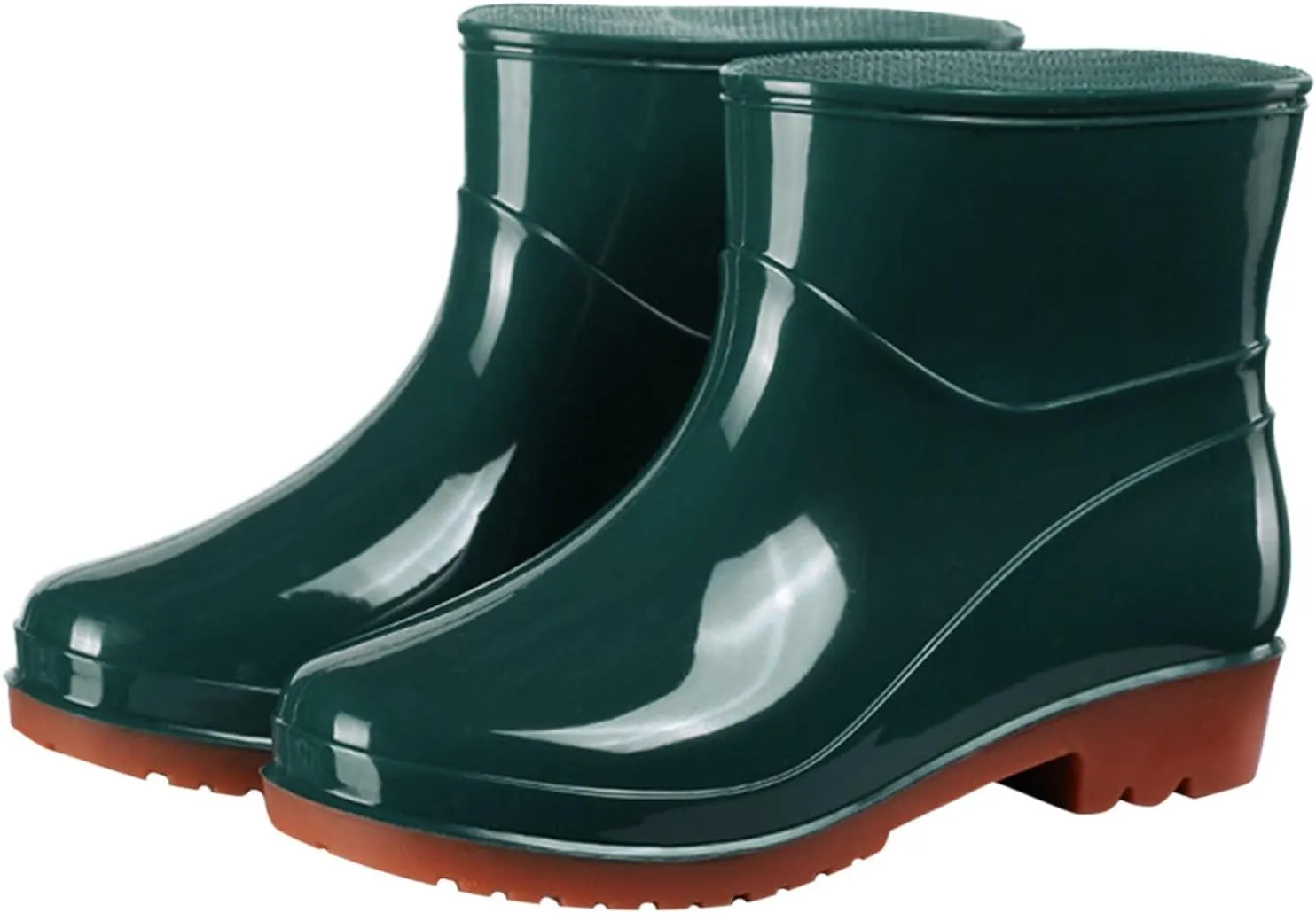 Rain Boots Women Women's Short Rain Boots Waterproof Garden Shoes Outdoor Work Boot for Hunting Gardening Farming
