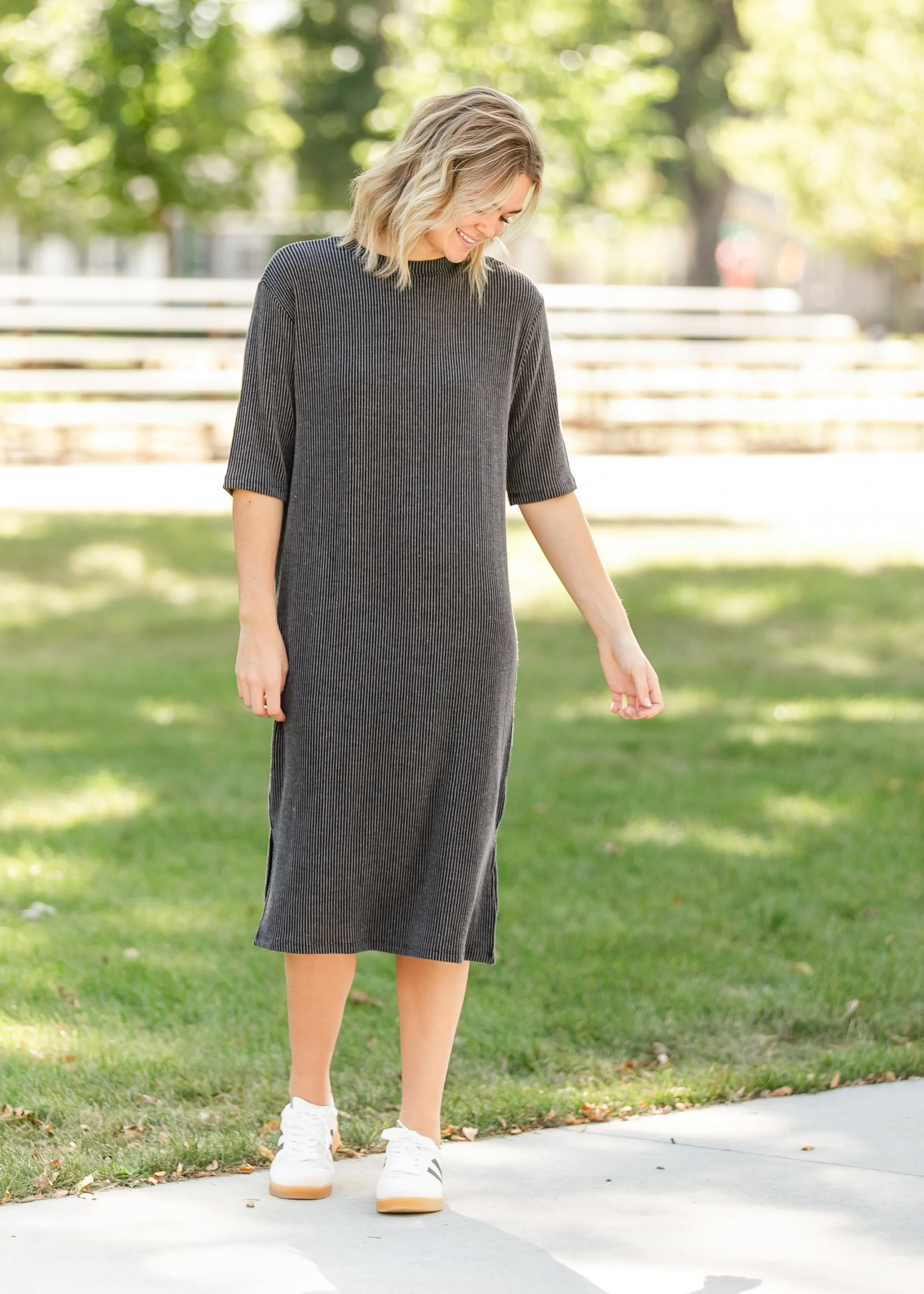 Round Neck Half Sleeve Dress - FINAL SALE