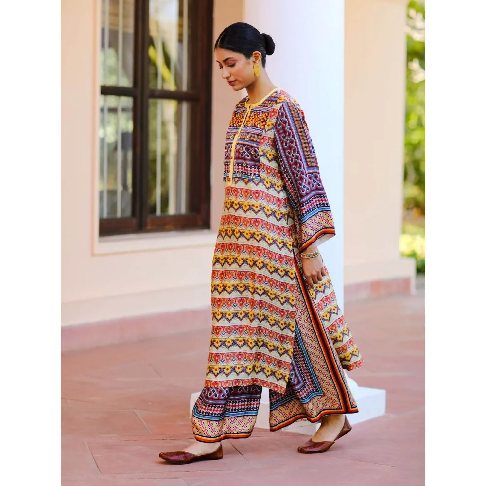 Sage Saga Kusum Multi-Color Palazzo