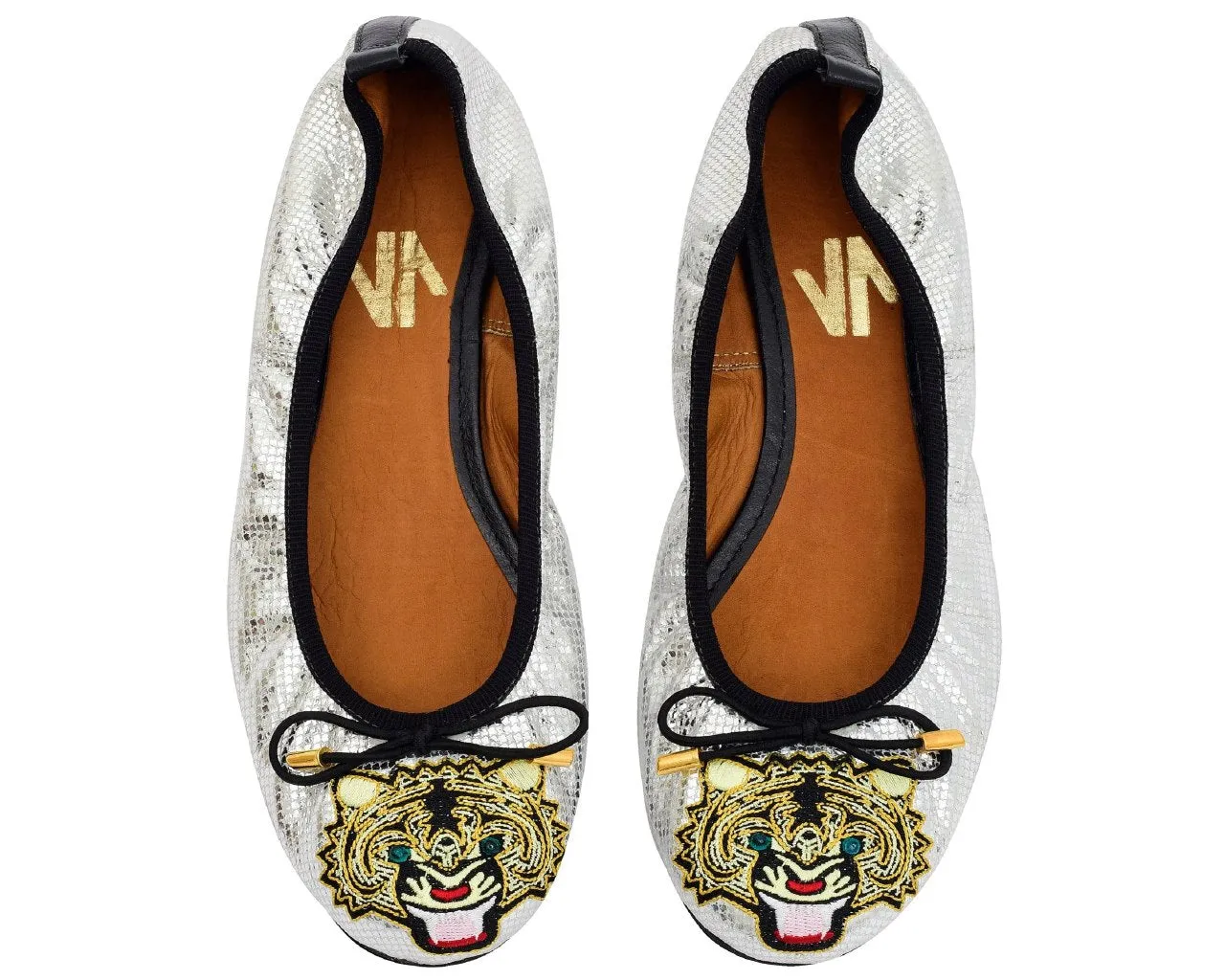Silvia Cobos LUXURY Embroidered Leather Ballerinas