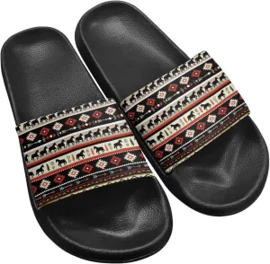 Slides & Slippers for Women & Men Casual Pool Sandals Open Toe Shower Shoes Summer Footwear Gift for Family Friends