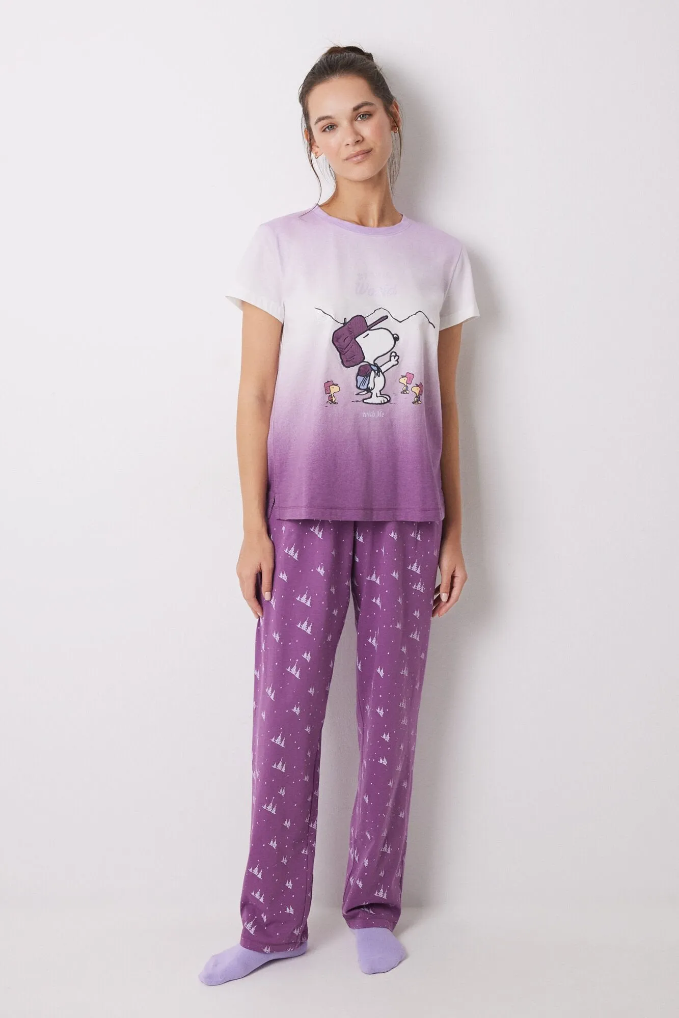 Snoopy 100% cotton gradient pajamas