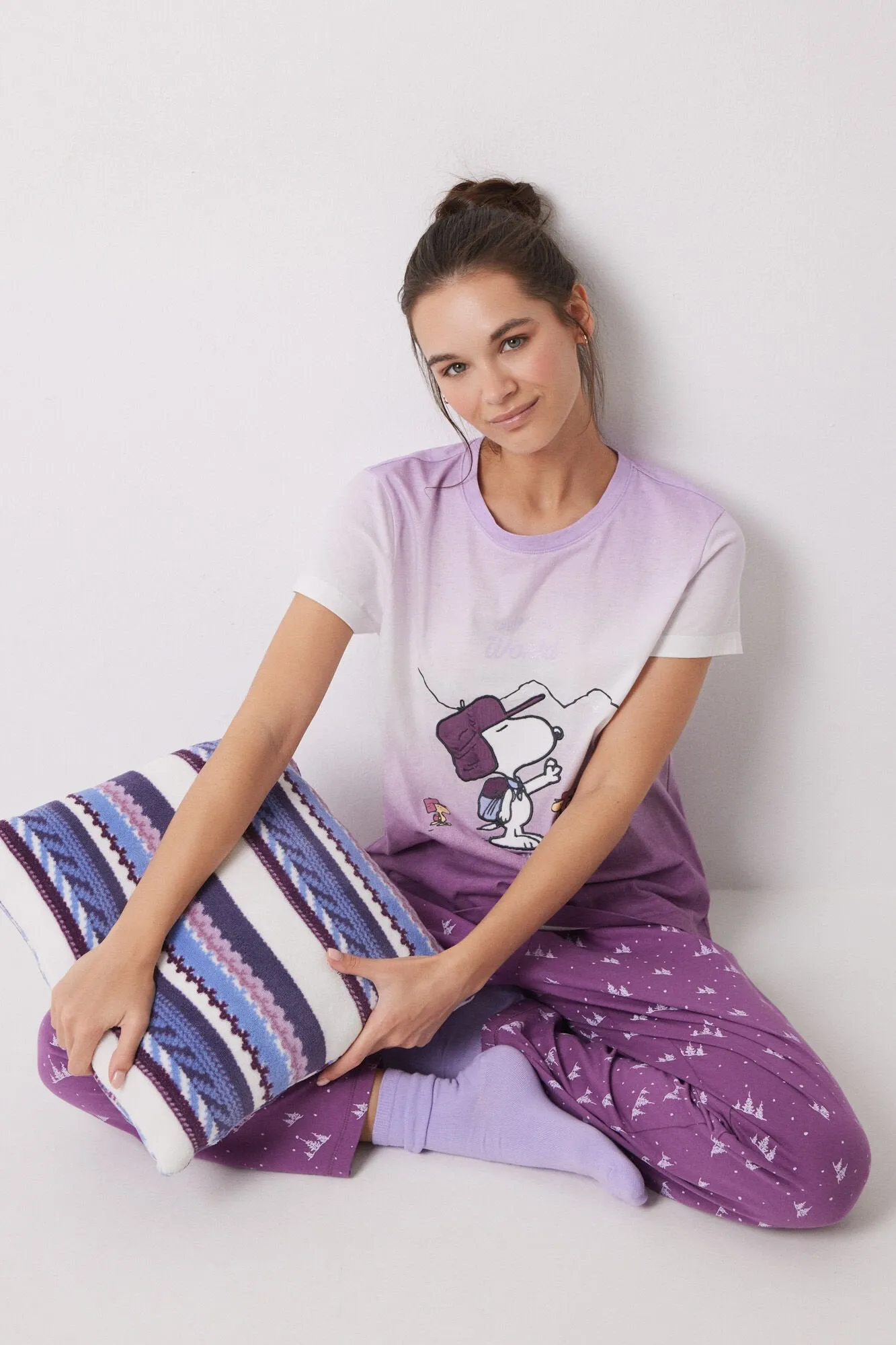 Snoopy 100% cotton gradient pajamas