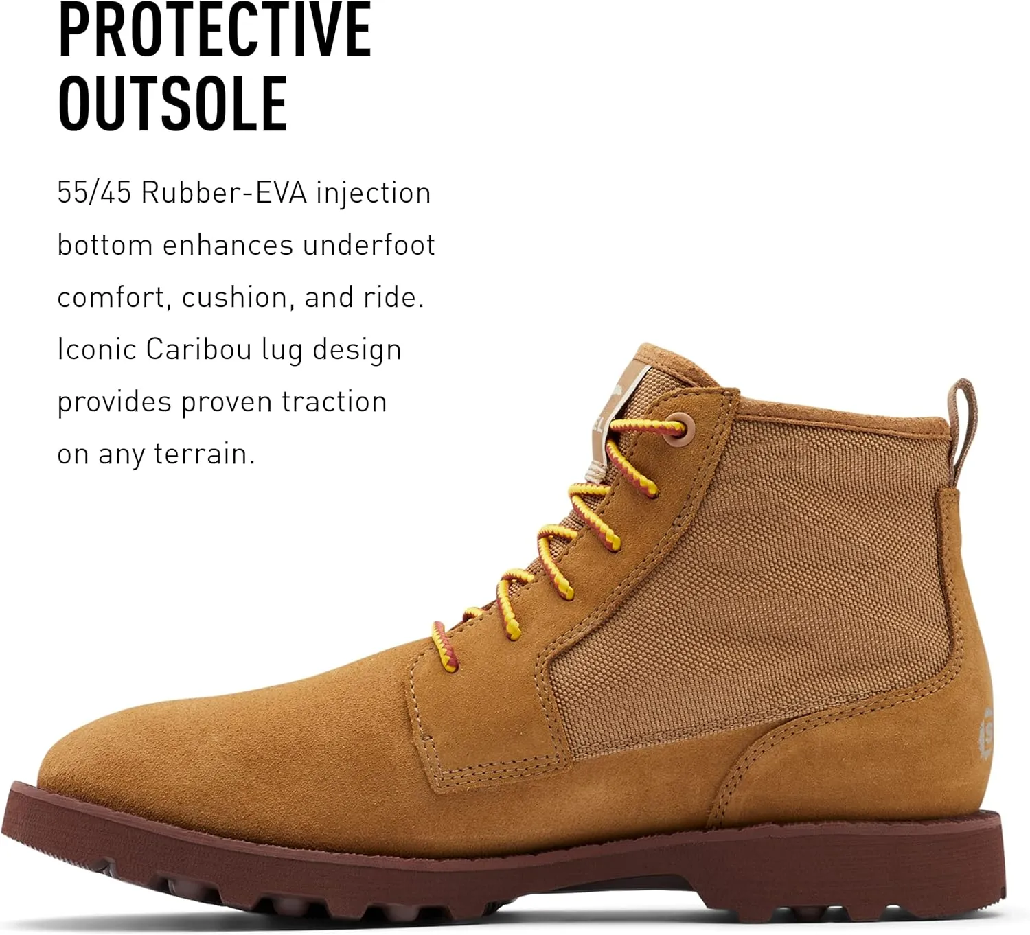 Sorel Men's Caribou Mod Chukka WP Boot  Waterproof Suede & Nylon Rain Boots