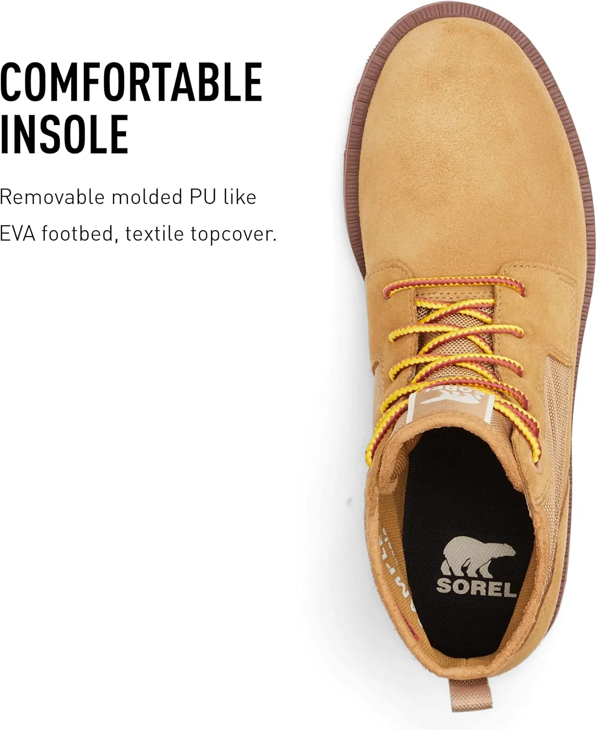 Sorel Men's Caribou Mod Chukka WP Boot  Waterproof Suede & Nylon Rain Boots