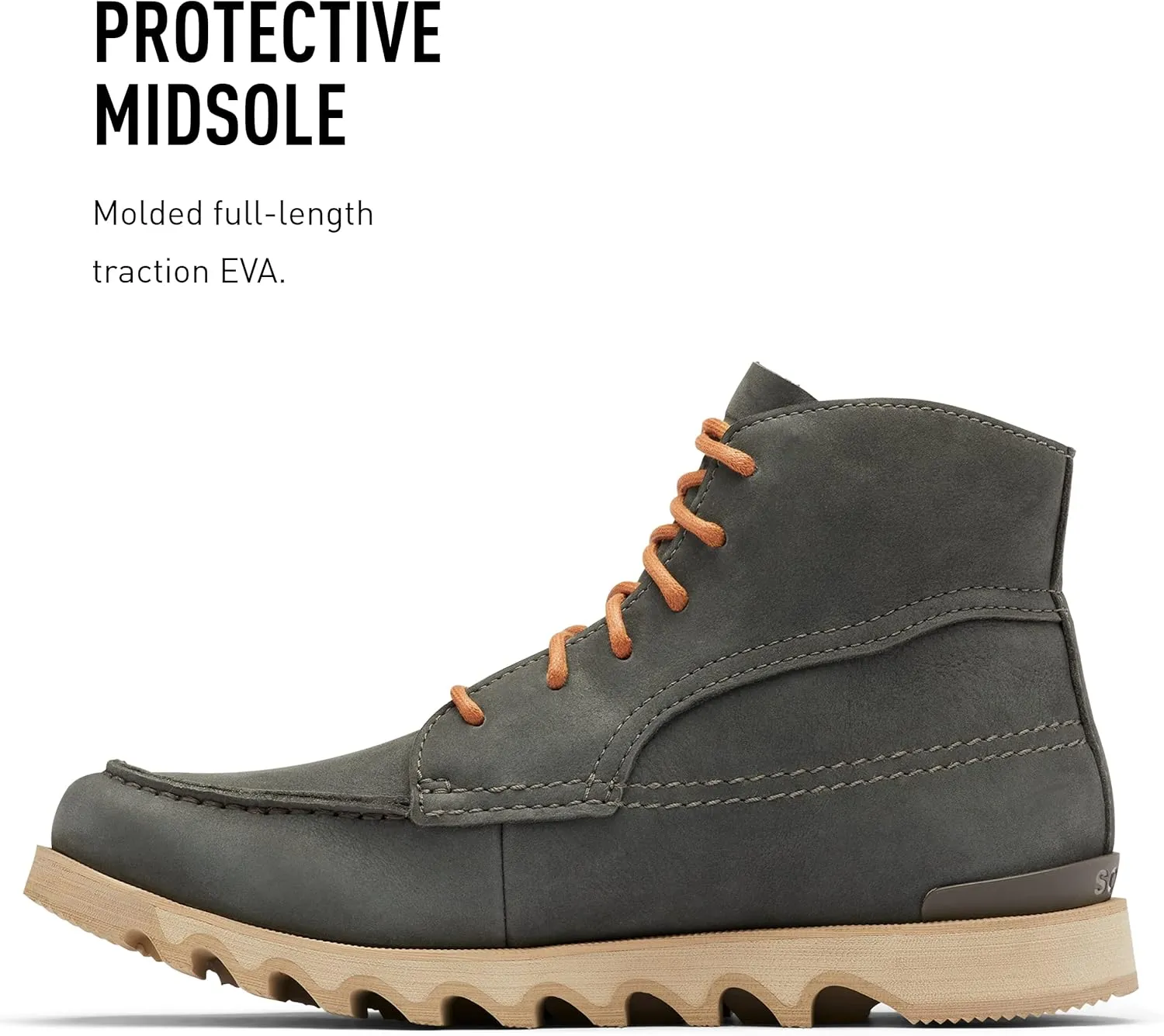 Sorel Men's Kezar Moc Boot  Waterproof Leather Rain Boot